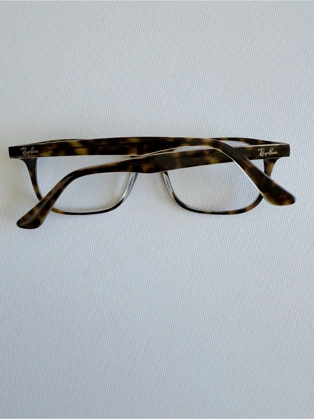 Ray-Ban RB5375 Tortoise Square Eyeglasses Havana Transparent 53mm